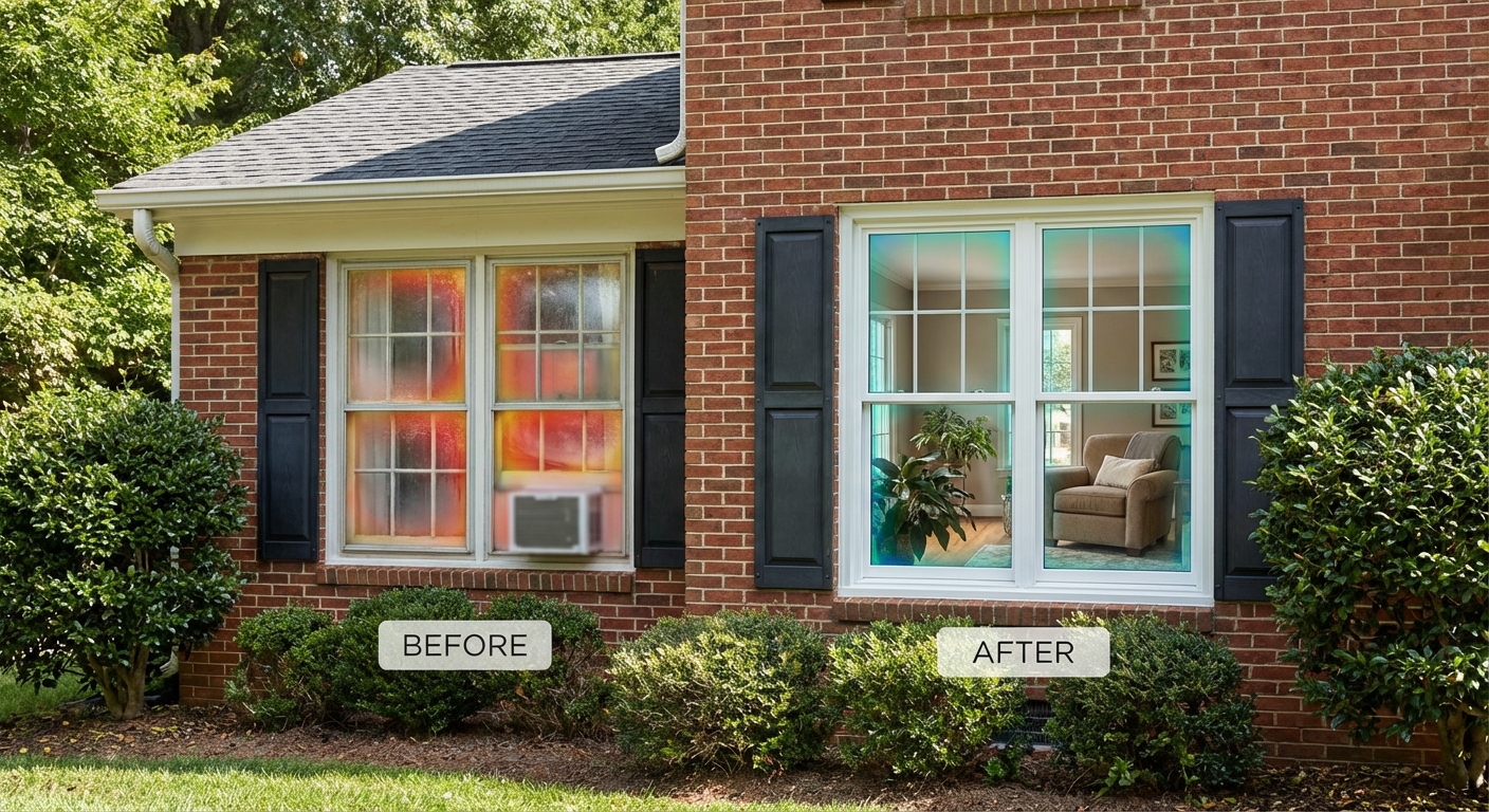 Insulated glass replacement improves energy efficiency and comfort for Charlotte homes