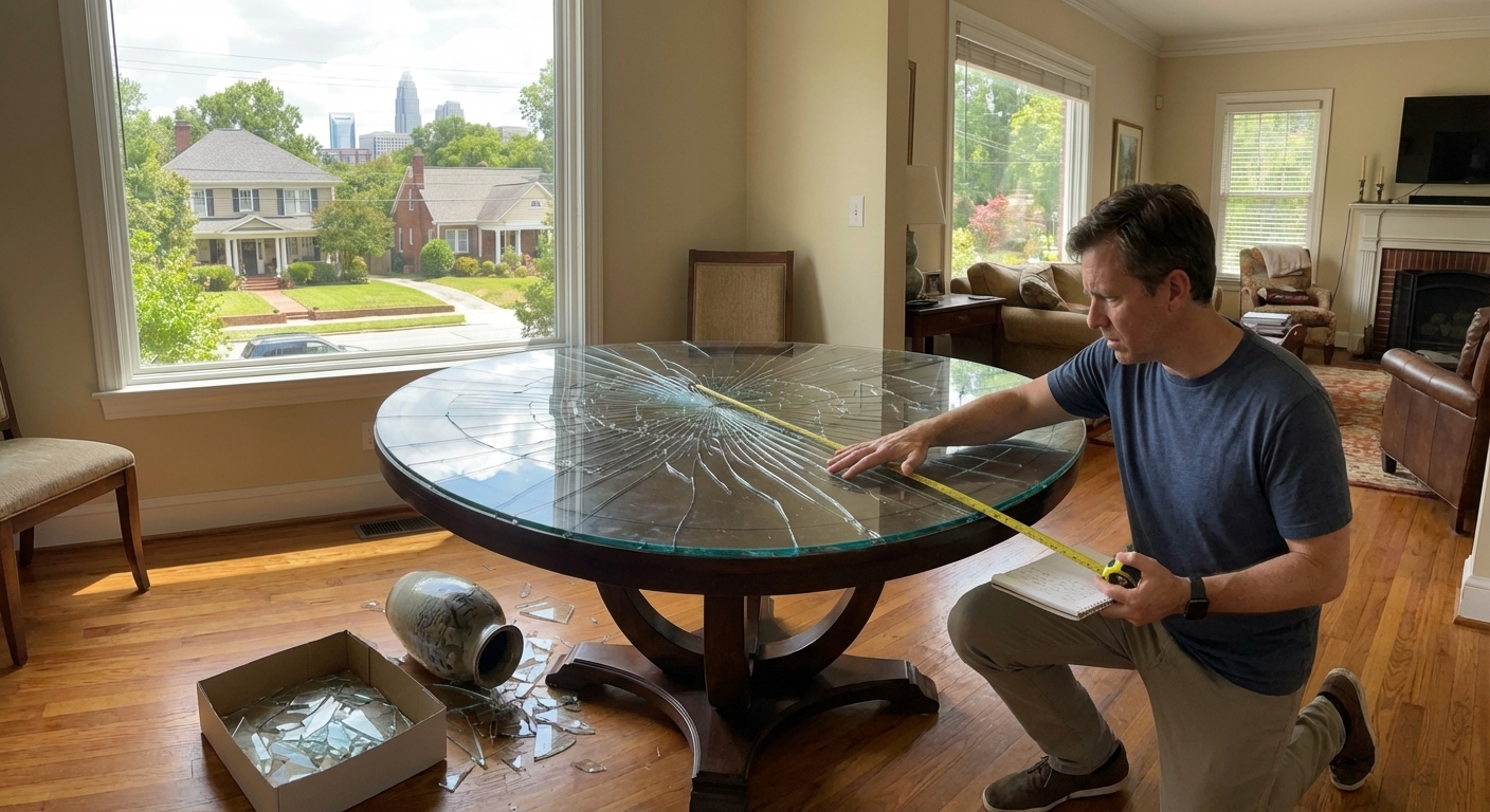 When to Replace Broken Table Top Glass in Your Charlotte Home